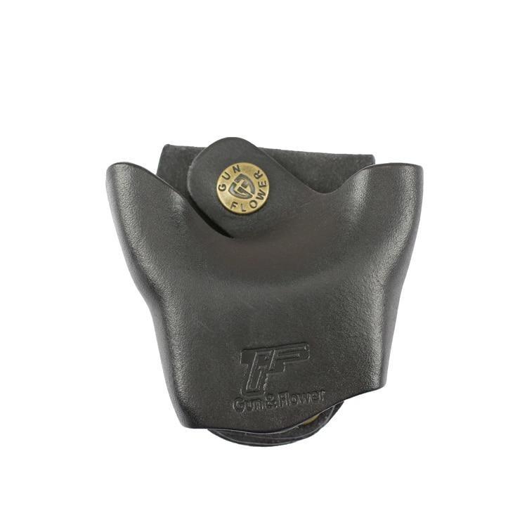 Gun & Flower GF-LH21B Leather Handcuff Holster Black - CHK-SHIELD | Outdoor Army - Tactical Gear Shop