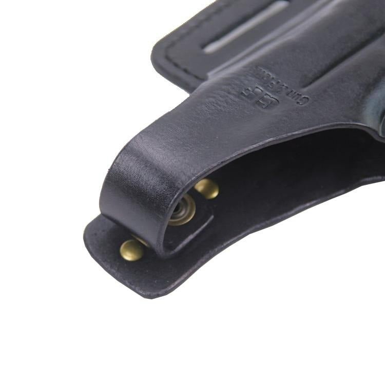 Gun & Flower GF-LOG17H Thumb Break Leather Holster Glock 17/22/31 BK R - CHK-SHIELD | Outdoor Army - Tactical Gear Shop