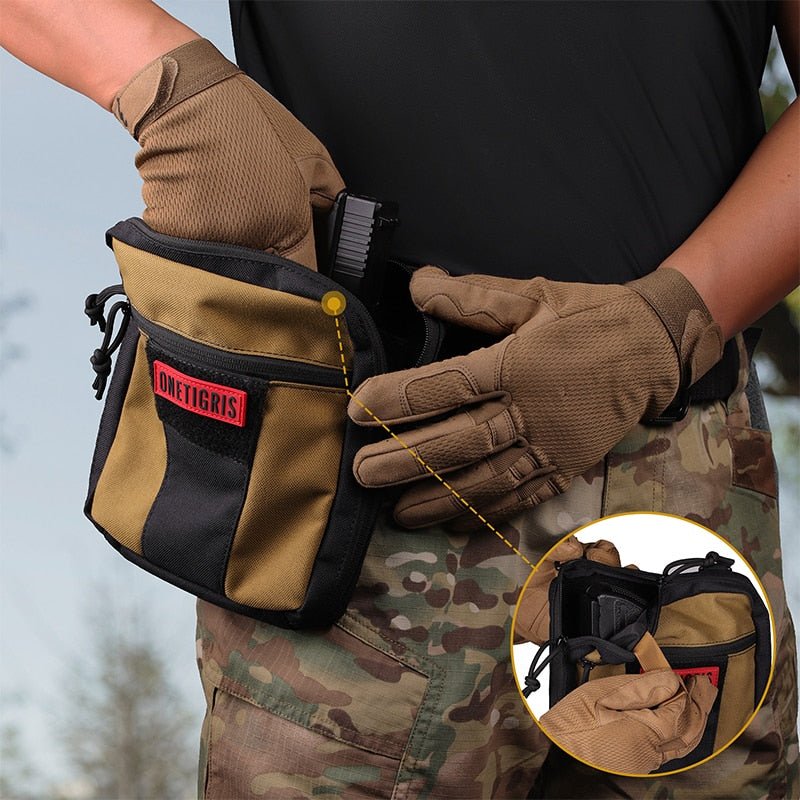 OneTigris TG-SQB03-CB Concealed Carry Gun Pouch - CHK-SHIELD | Outdoor Army - Tactical Gear Shop