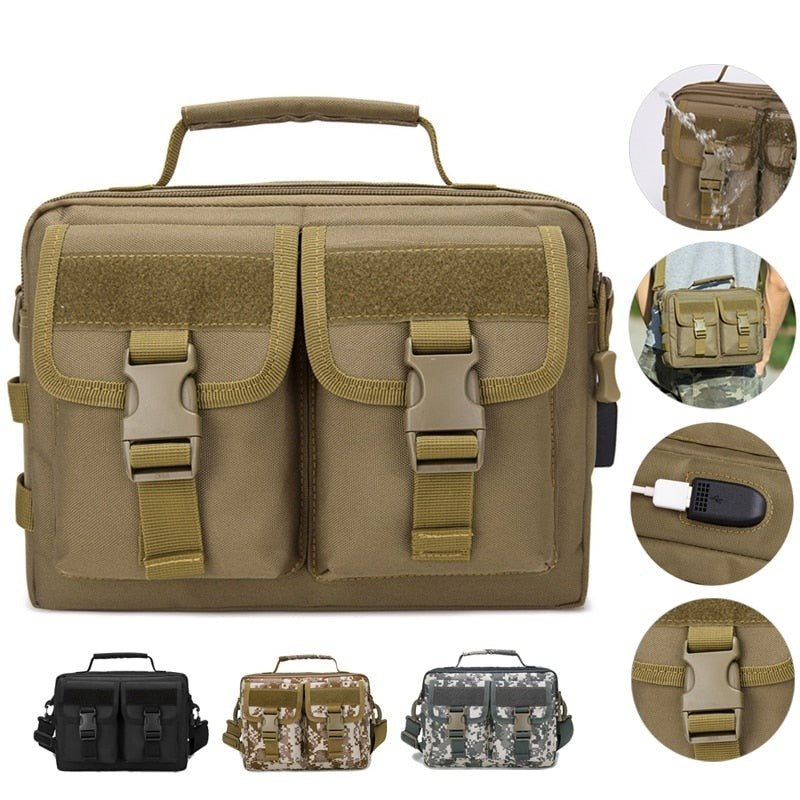 VEQSKING 81365VK Tactical Messenger Bag - CHK-SHIELD | Outdoor Army - Tactical Gear Shop