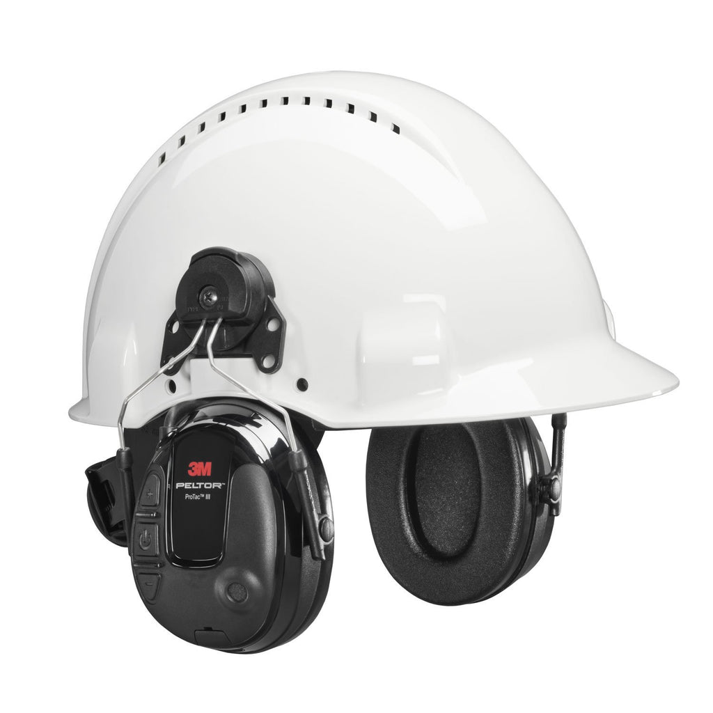 3M Peltor ProTac III Headset Standard-Slim with Helmet Mount and Headband - CHK-SHIELD | Outdoor Army - Tactical Gear Shop