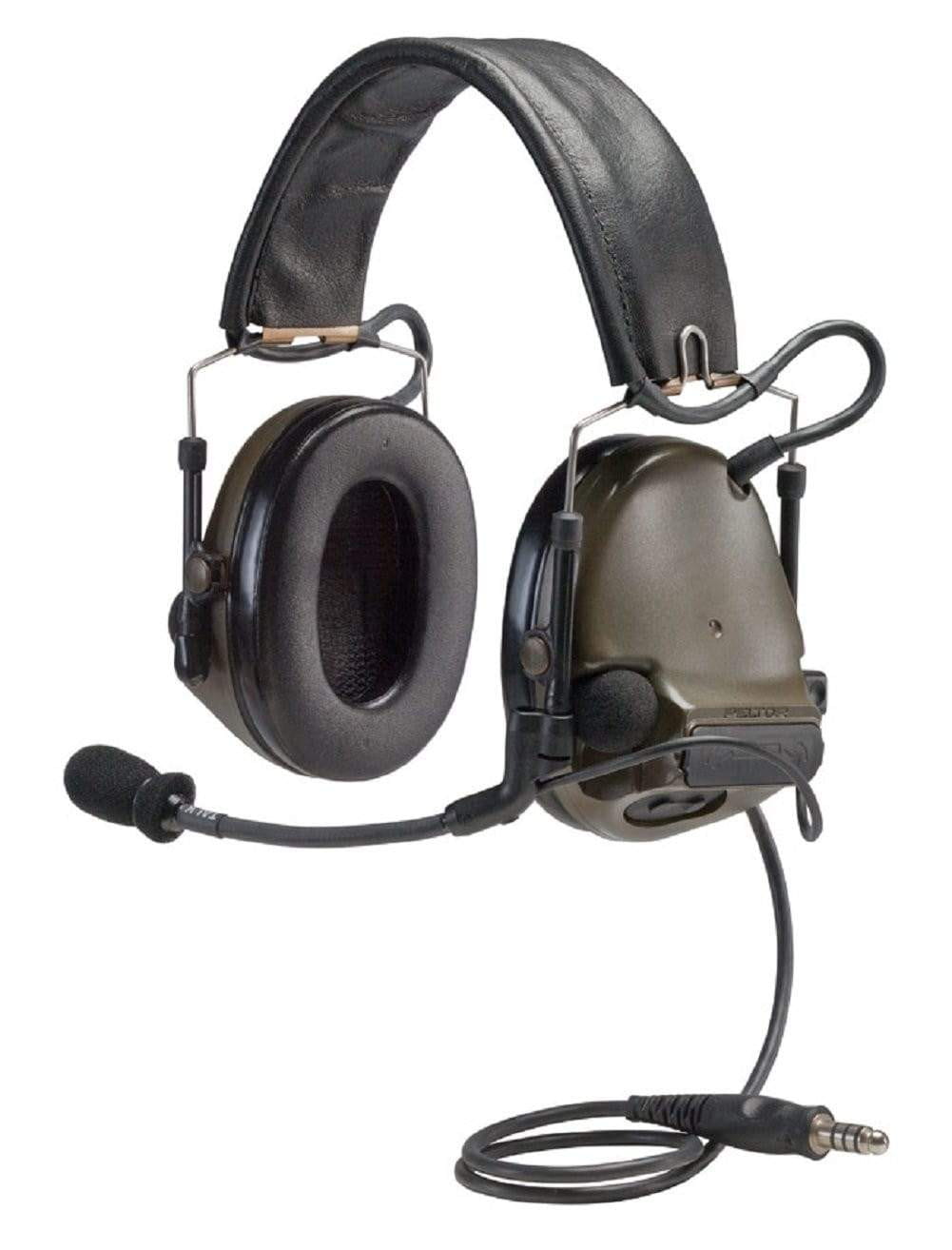 3M Peltor ComTac XPI Headset Neckband Standard Mic - Olive