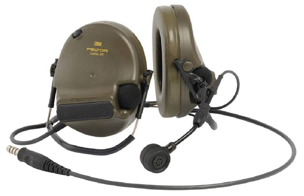 3M Peltor ComTac XPI with Microphone Headset with Neckband Olive CHK-SHIELD | Outdoor Army - Tactical Gear Shop.