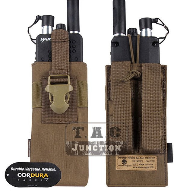 Emerson Tactical MOLLE Radio Pouch - CHK-SHIELD | Outdoor Army - Tactical Gear Shop