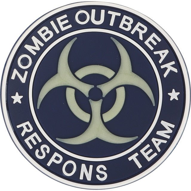 Emersongear EM5555 Tactical Zombie Outbreak PVC Hex Patch - CHK-SHIELD | Outdoor Army - Tactical Gear Shop