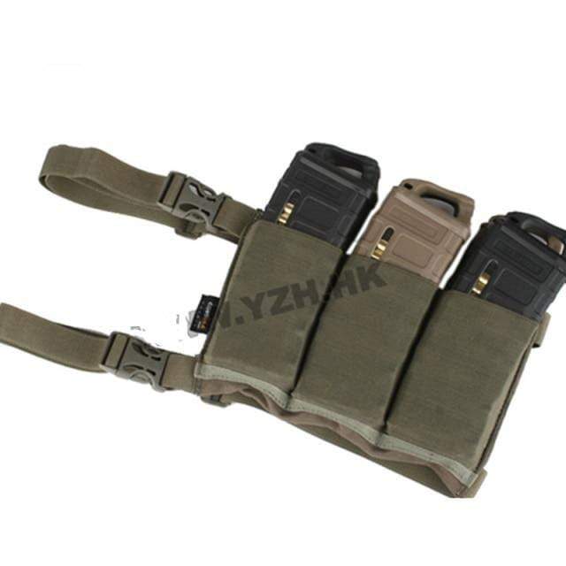 Emersongear EM6337 Tactical Fast Triple 5.56mm Waist Mag Pouch - CHK-SHIELD | Outdoor Army - Tactical Gear Shop