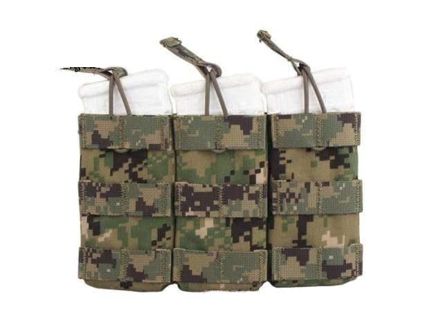Emersongear EM6355 Tactical Triple M4 Open Mag Pouch - CHK-SHIELD | Outdoor Army - Tactical Gear Shop