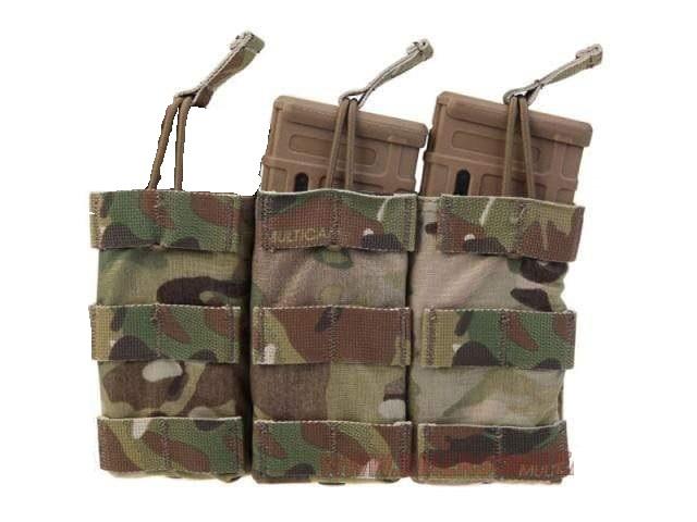 Emersongear EM6355 Tactical Triple M4 Open Mag Pouch - CHK-SHIELD | Outdoor Army - Tactical Gear Shop