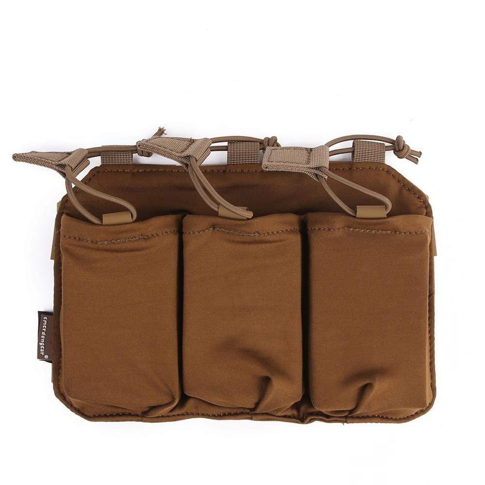 Emersongear EM6402 Triple 5.56mm Mag Pouch For Frame Plate Carrier - CHK-SHIELD | Outdoor Army - Tactical Gear Shop