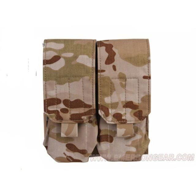 Emersongear EM9026 LBT Style M4 Double Mag Pouch with Flap CHK-SHIELD | Outdoor Army - Tactical Gear Shop.