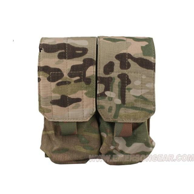 Emersongear EM9026 LBT Style M4 Double Mag Pouch with Flap CHK-SHIELD | Outdoor Army - Tactical Gear Shop.