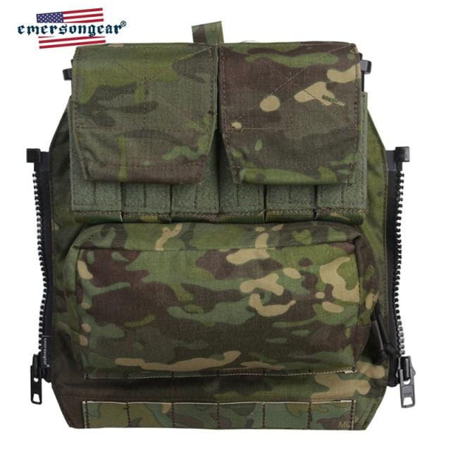 Emersongear EM9286 Tactical Zip-On Plate Carrier Back-Panel Backpack CHK-SHIELD | Outdoor Army - Tactical Gear Shop.