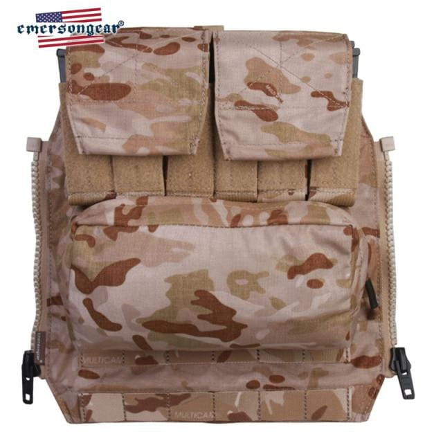 Emersongear EM9286 Tactical Zip-On Plate Carrier Back-Panel Backpack CHK-SHIELD | Outdoor Army - Tactical Gear Shop.
