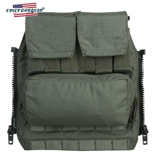 Emersongear EM9286 Tactical Zip-On Plate Carrier Back-Panel Backpack CHK-SHIELD | Outdoor Army - Tactical Gear Shop.