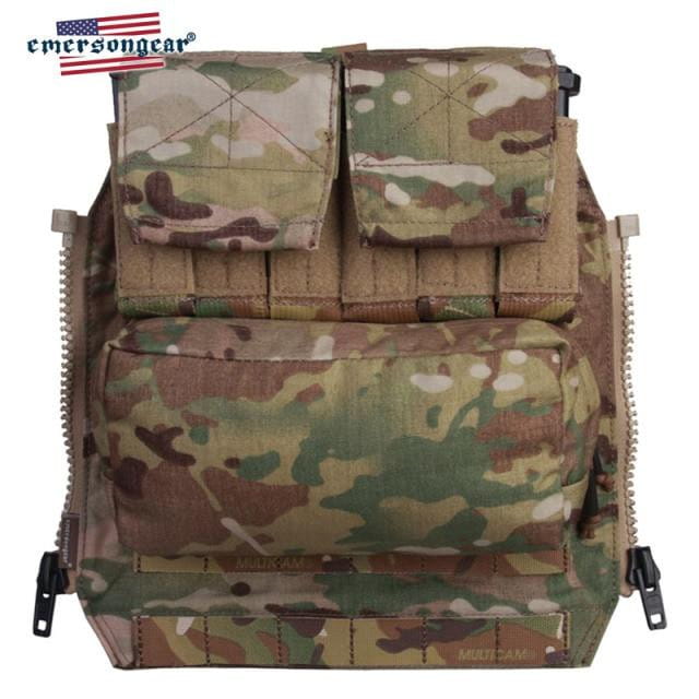Emersongear EM9286 Tactical Zip-On Plate Carrier Back-Panel Backpack CHK-SHIELD | Outdoor Army - Tactical Gear Shop.