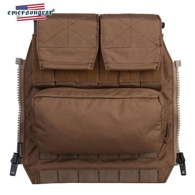 Emersongear EM9286 Tactical Zip-On Plate Carrier Back-Panel Backpack CHK-SHIELD | Outdoor Army - Tactical Gear Shop.
