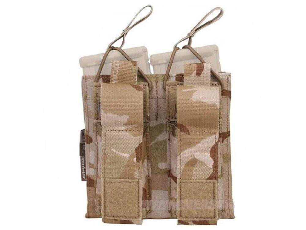 Emersongear Tactical Double M4 5.56mm + 9mm Molle Mag Pouch CHK-SHIELD | Outdoor Army - Tactical Gear Shop.