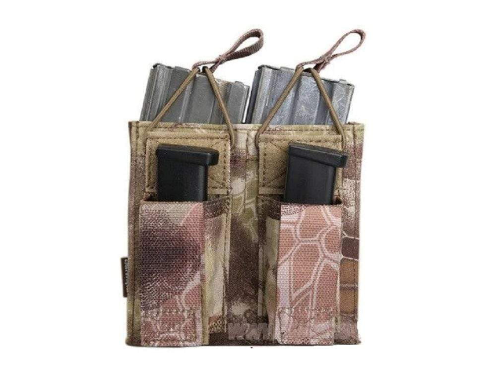 Emersongear Tactical Double M4 5.56mm + 9mm Molle Mag Pouch CHK-SHIELD | Outdoor Army - Tactical Gear Shop.