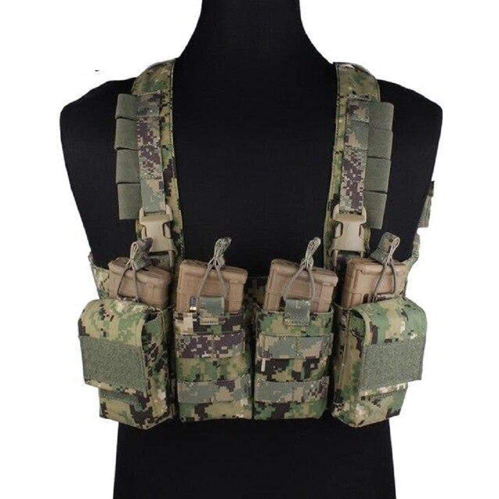 Hunting MK5 Tactical Chest Rig MOLLE Front Panel With Triple 5.56