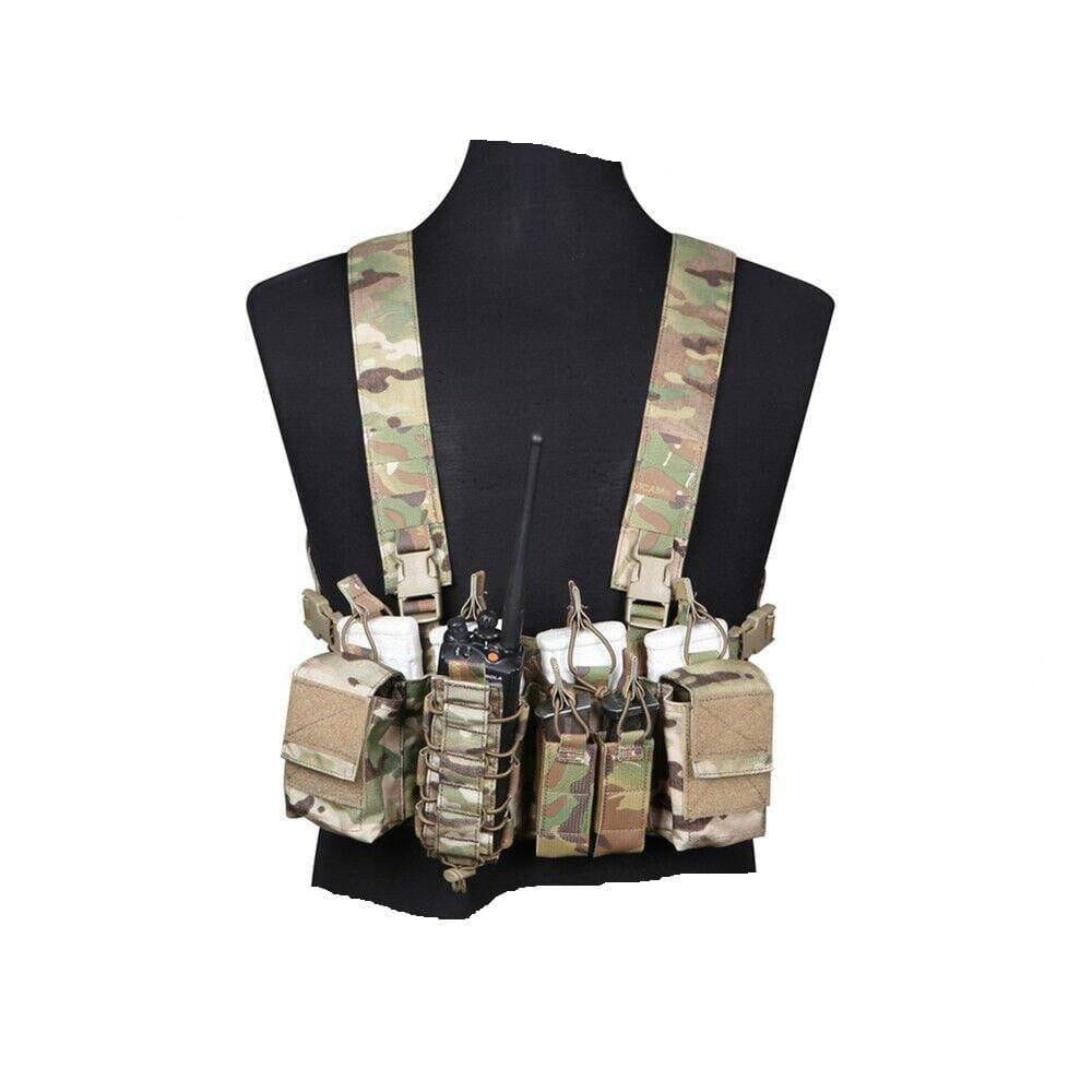 Emerson Tactical MOLLE Chest Rig Lightweight High Speed Vest w/ QD Bungee  Sling