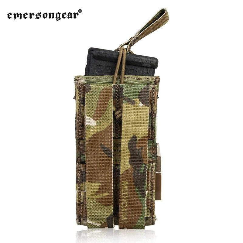 Emersongear Tactical Single M4 5.56mm + 9mm Molle Mag Pouch CHK-SHIELD | Outdoor Army - Tactical Gear Shop.