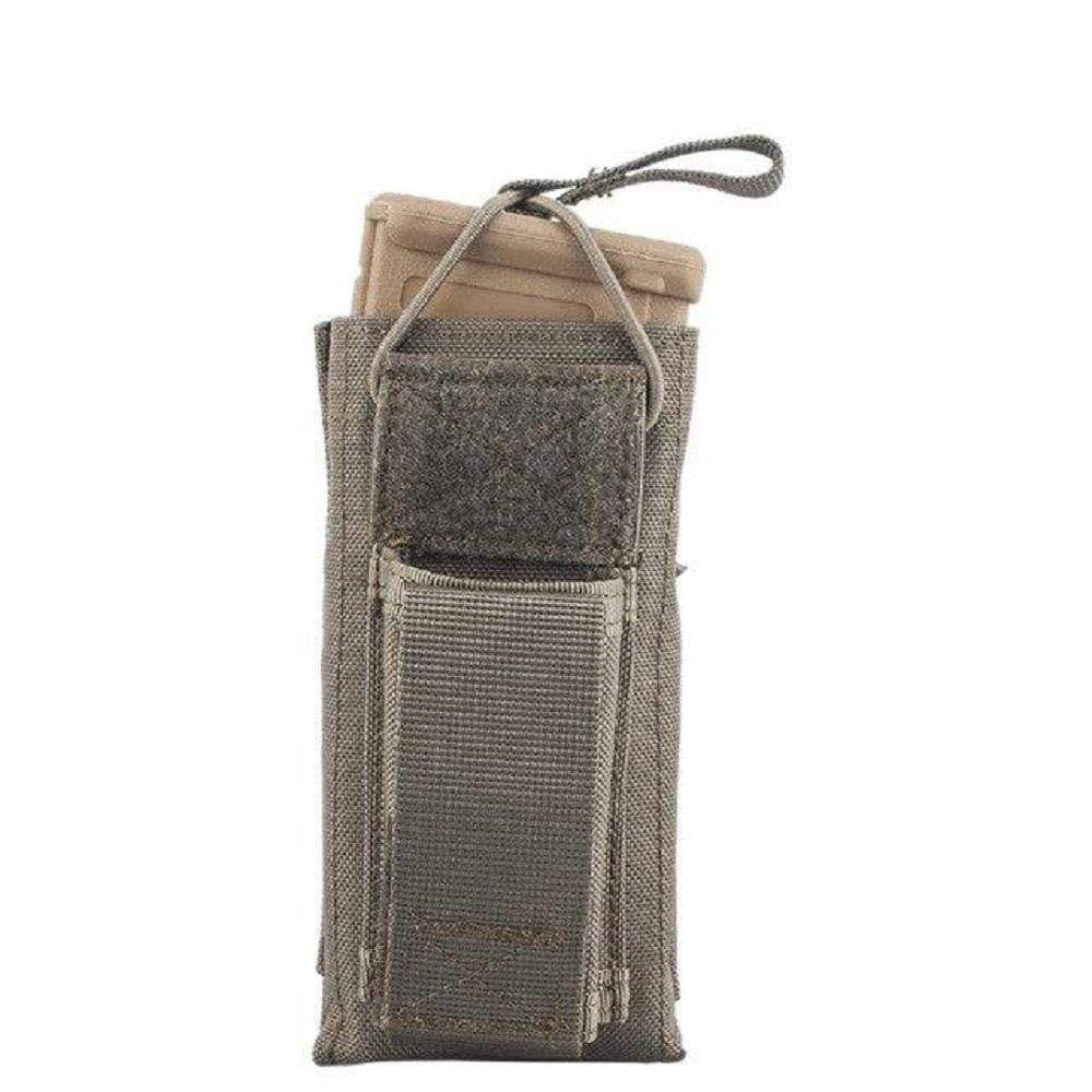 Emersongear Tactical Single M4 5.56mm + 9mm Molle Mag Pouch CHK-SHIELD | Outdoor Army - Tactical Gear Shop.