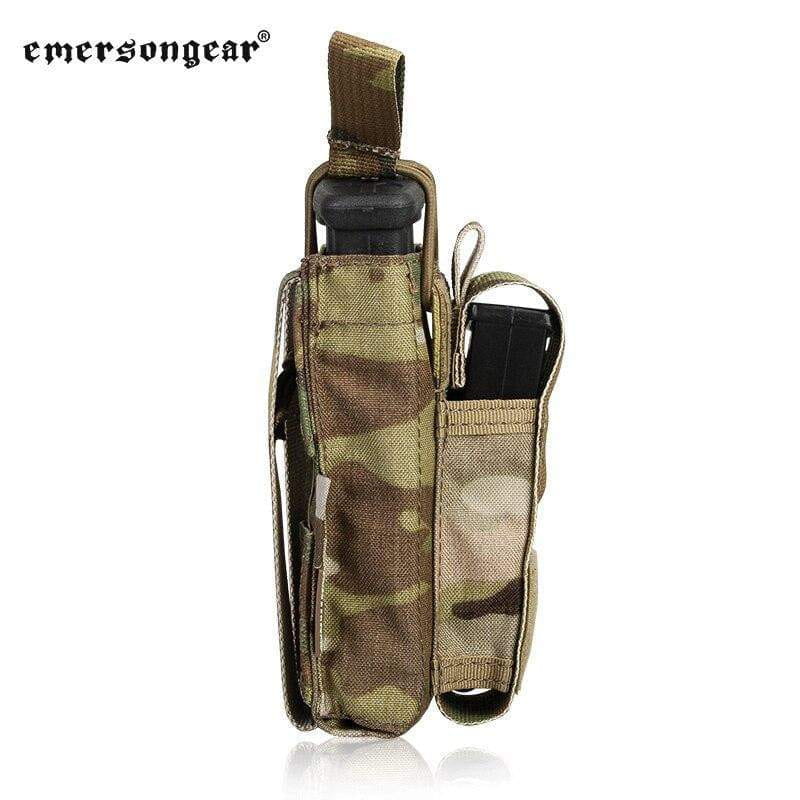 Emersongear Tactical Single M4 5.56mm + 9mm Molle Mag Pouch CHK-SHIELD | Outdoor Army - Tactical Gear Shop.