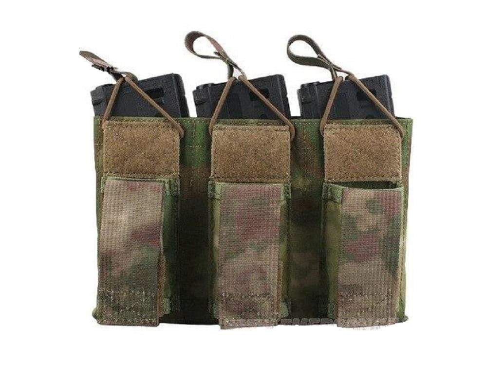 Emersongear Tactical Triple M4 5.56mm + 9mm Molle Mag Pouch CHK-SHIELD | Outdoor Army - Tactical Gear Shop.