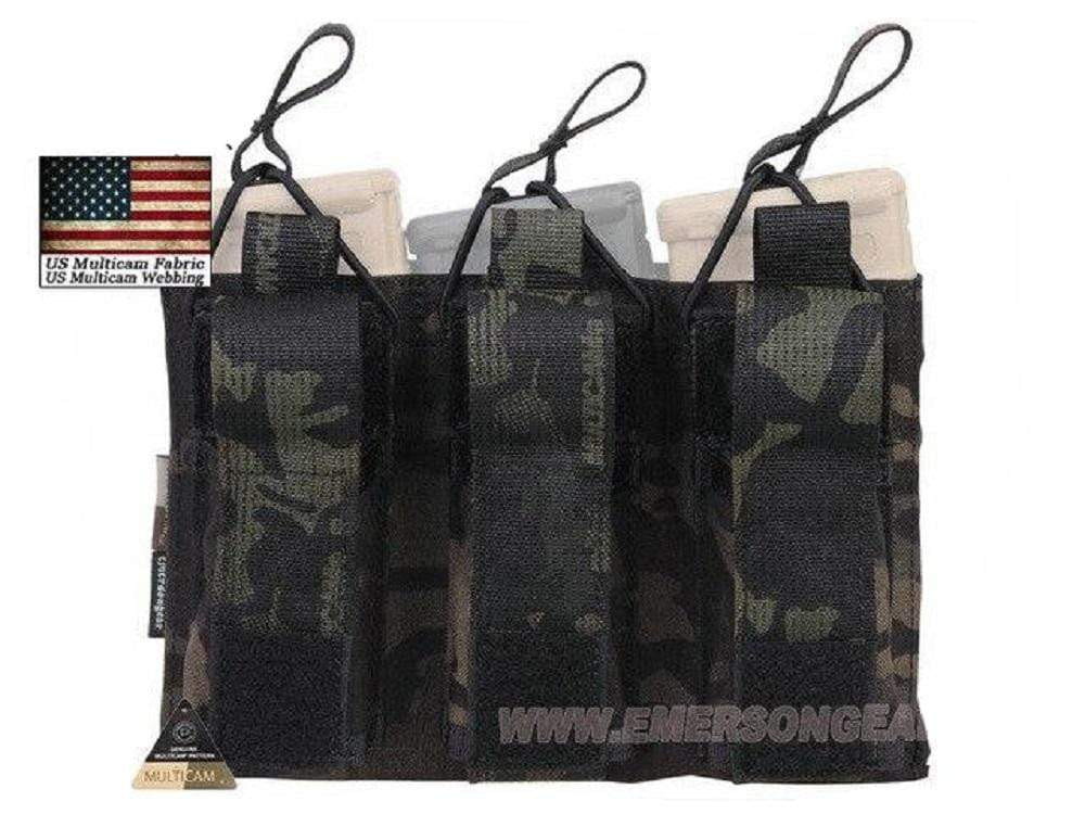 Emersongear Tactical Triple M4 5.56mm + 9mm Molle Mag Pouch CHK-SHIELD | Outdoor Army - Tactical Gear Shop.