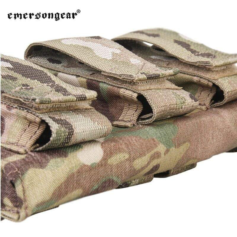 Emersongear Tactical Triple M4 5.56mm + 9mm Molle Mag Pouch CHK-SHIELD | Outdoor Army - Tactical Gear Shop.