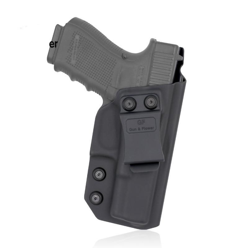 Gun & Flower GF-KIG19A IWB Kydex Holster For Glock 19/23/32 Black - CHK-SHIELD | Outdoor Army - Tactical Gear Shop