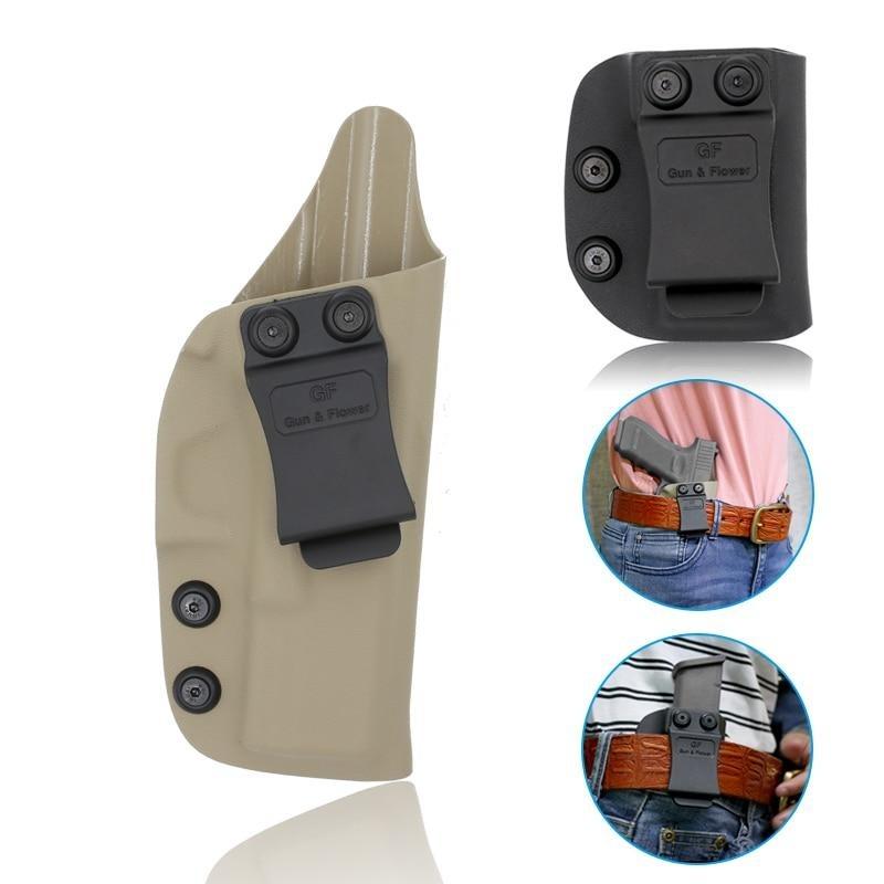 Gun & Flower GFKIG19S IWB Kydex Holster for Glock 19/23/32 Tan R