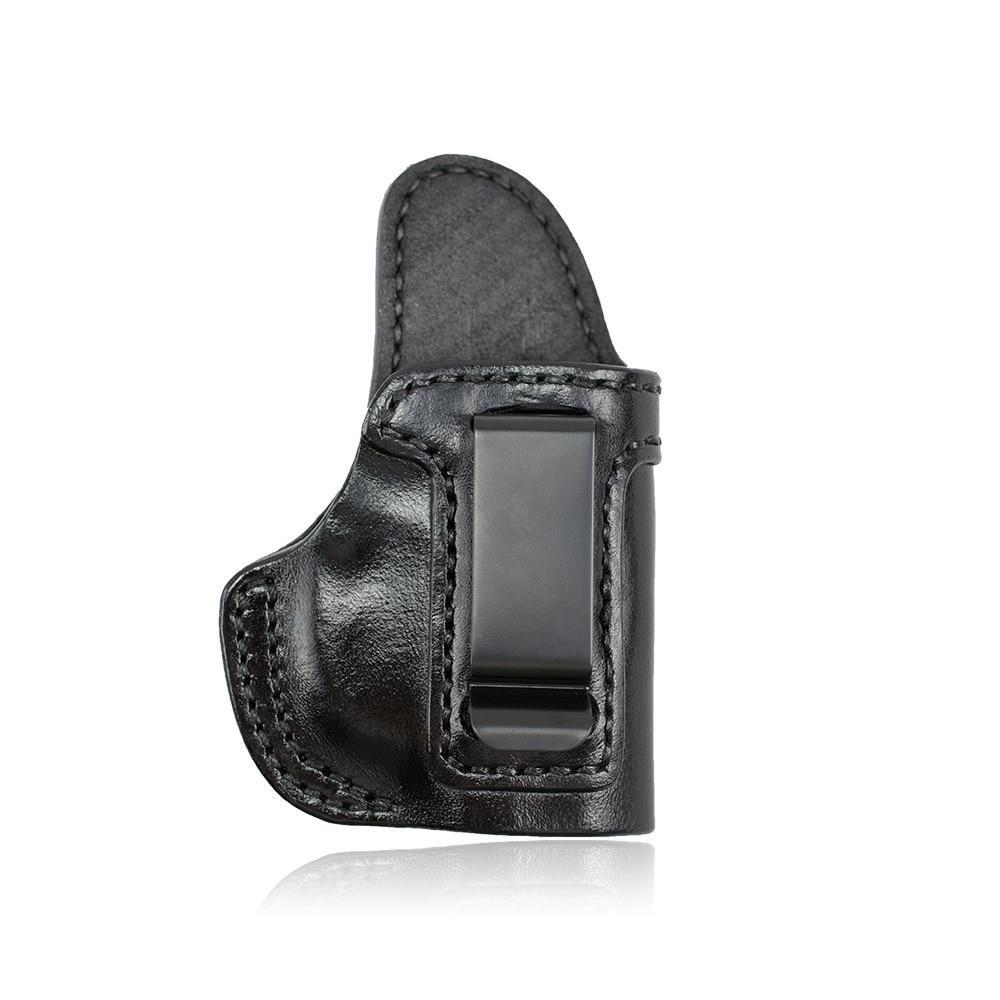 Gun & Flower GF-LIPPK IWB Leather Holster For Walther PPK Black R - CHK-SHIELD | Outdoor Army - Tactical Gear Shop
