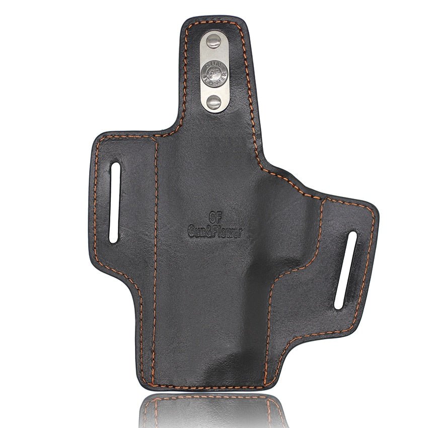 Gun & Flower GF-LOG17BI Full Grain Leather Holster Glock 17/22/31 Black R - CHK-SHIELD | Outdoor Army - Tactical Gear Shop