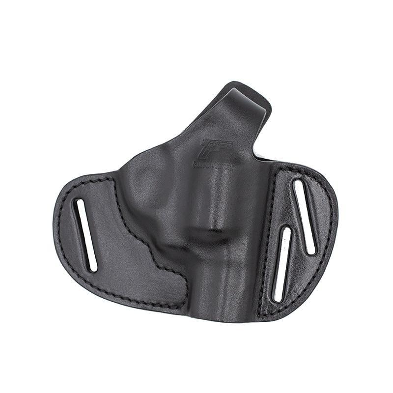 Gun & Flower GF-LOT85C OWB Leather Holster For Taurus T85 Black R - CHK-SHIELD | Outdoor Army - Tactical Gear Shop
