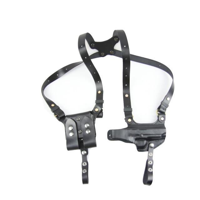 Gun & Flower GF-LSG17D Shoulder Leather Holster Glock Black R - CHK-SHIELD | Outdoor Army - Tactical Gear Shop