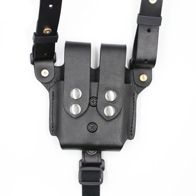 Gun & Flower GF-LSGP226D Shoulder Leather Holster Sig P226 Black R - CHK-SHIELD | Outdoor Army - Tactical Gear Shop