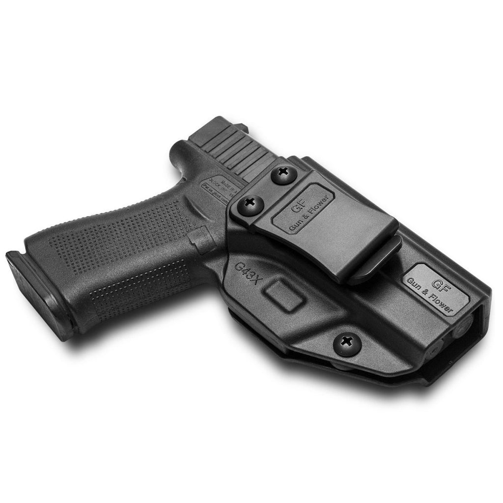 Gun & Flower GF-PIG43A IWB Polymer Holster For Glock 43 Black R - CHK-SHIELD | Outdoor Army - Tactical Gear Shop