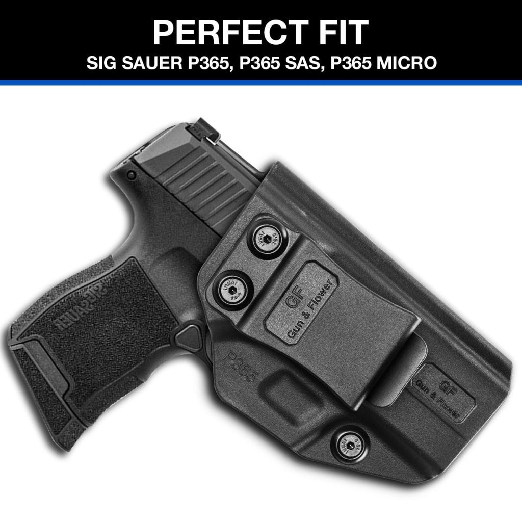 Gun & Flower GF-PIP365A IWB Polymer Gun Holster Black R - CHK-SHIELD | Outdoor Army - Tactical Gear Shop