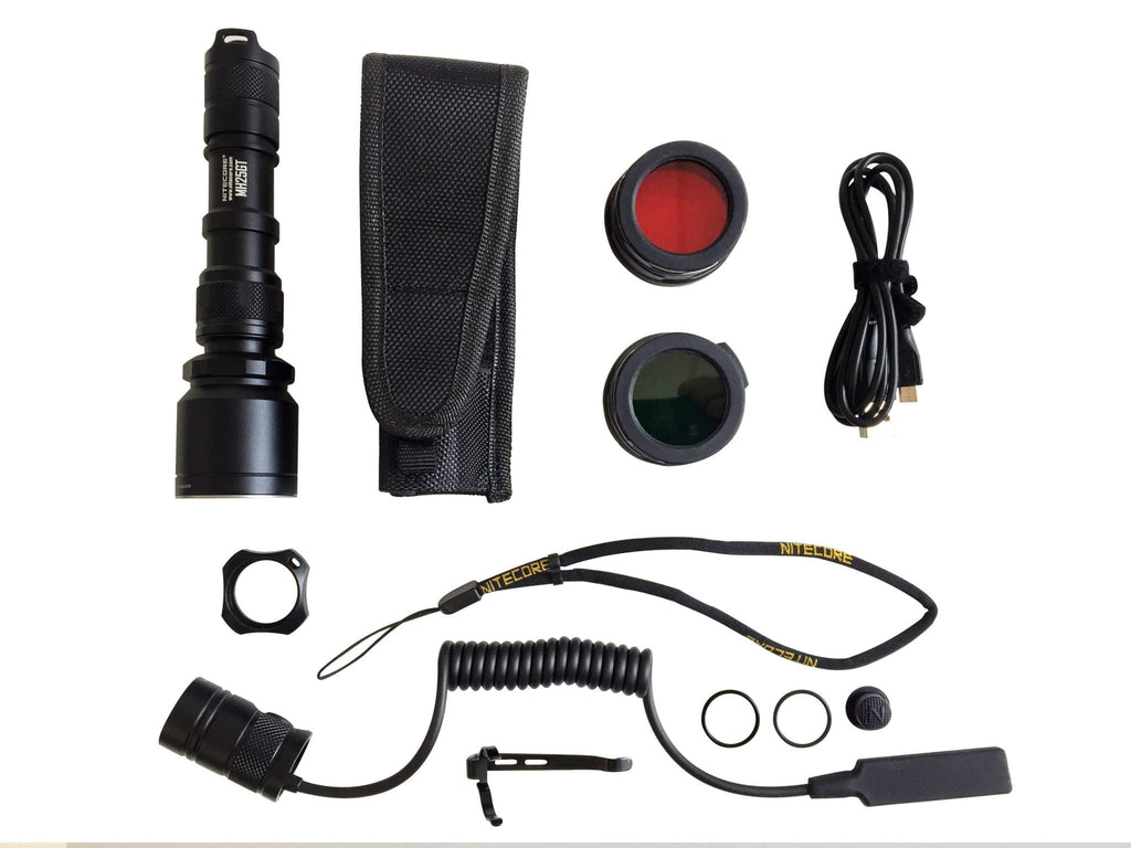 NiteCore Torch Huting Set MH25GT Black CHK-SHIELD | Outdoor Army - Tactical Gear Shop.