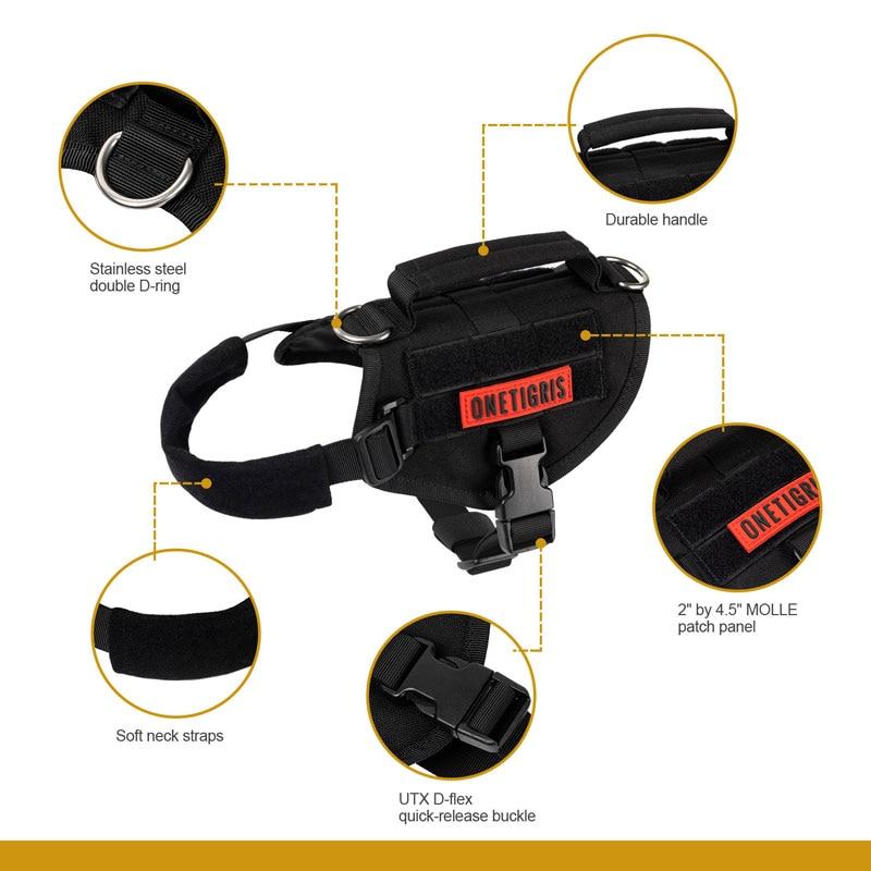 OneTigris BEAST MOJO Tactical Dog Harness - CHK-SHIELD | Outdoor Army - Tactical Gear Shop