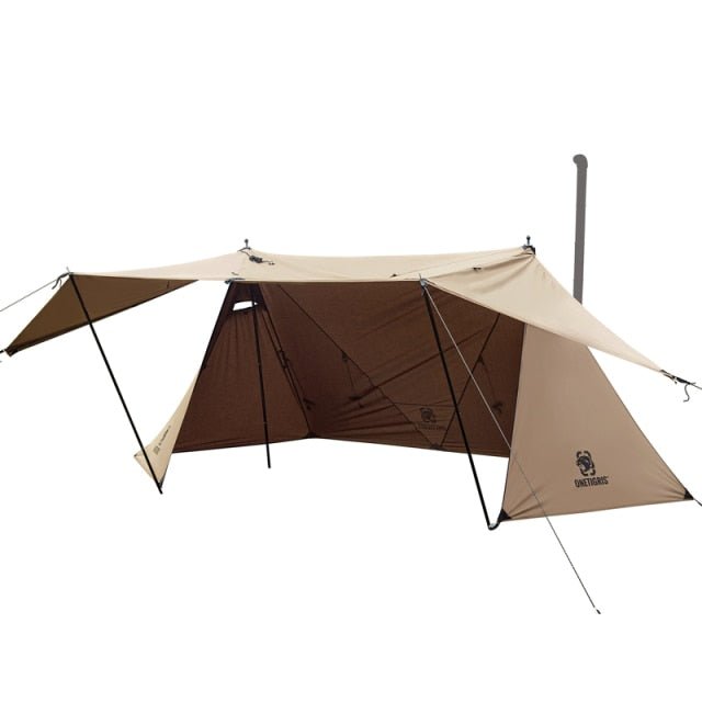 OneTigris CE-BHS04-TC-A ROC SHIELD Bushcraft Tent - CHK-SHIELD | Outdoor Army - Tactical Gear Shop