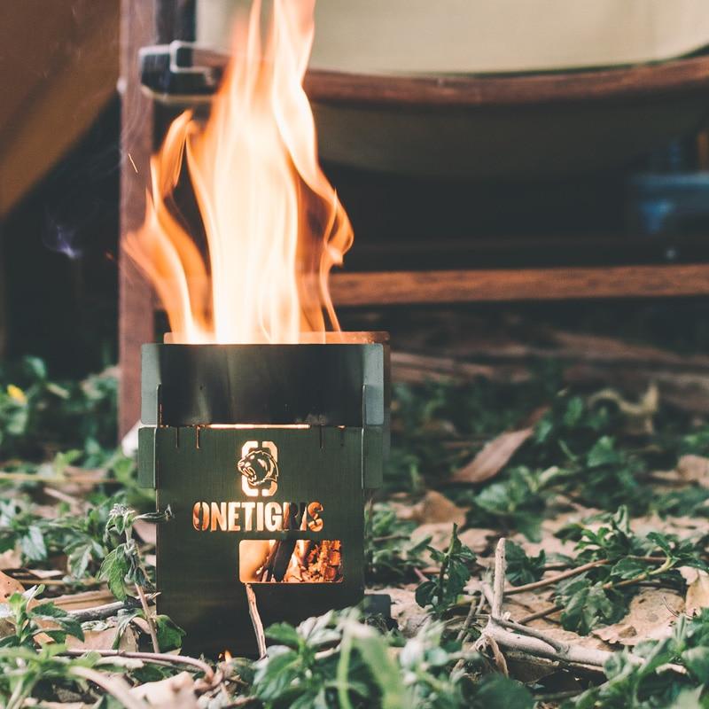 OneTigris CE-CHL01-A ROCUBOID Splicing Wood Stove - CHK-SHIELD | Outdoor Army - Tactical Gear Shop