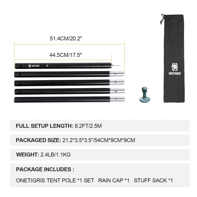 OneTigris CE-HTM10-CB ROCDOMUS Hammock Awning & Hot Tent - CHK-SHIELD | Outdoor Army - Tactical Gear Shop