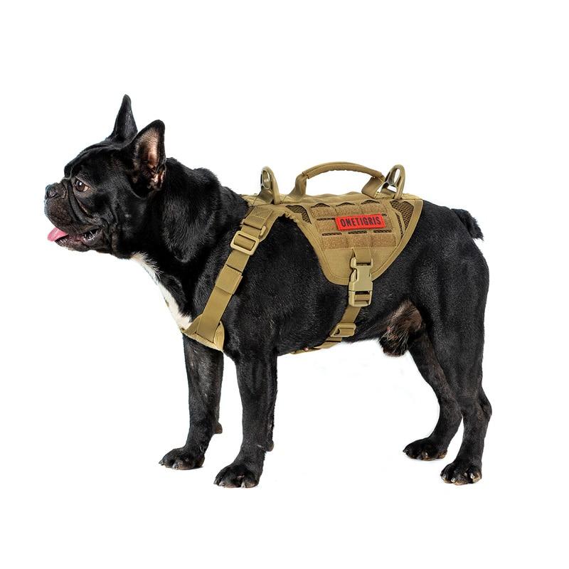 OneTigris MINI MAYHEM Laser-Cut K9 Harness - Small Dog - CHK-SHIELD | Outdoor Army - Tactical Gear Shop