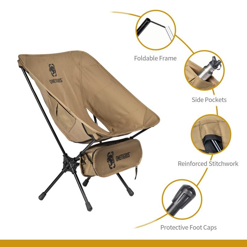 OneTigris Portable Camping Chairs - CHK-SHIELD | Outdoor Army - Tactical Gear Shop
