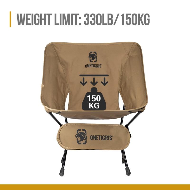 OneTigris Portable Camping Chairs - CHK-SHIELD | Outdoor Army - Tactical Gear Shop