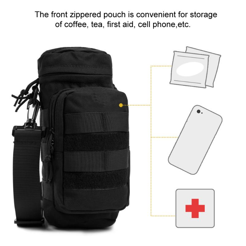 OneTigris SNIPER Tactical EDC Water Bottle Pouch with Shoulder Strap - CHK-SHIELD | Outdoor Army - Tactical Gear Shop
