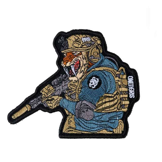 OneTigris Tactical CALLSIGN Mascot Patch - CHK-SHIELD | Outdoor Army - Tactical Gear Shop