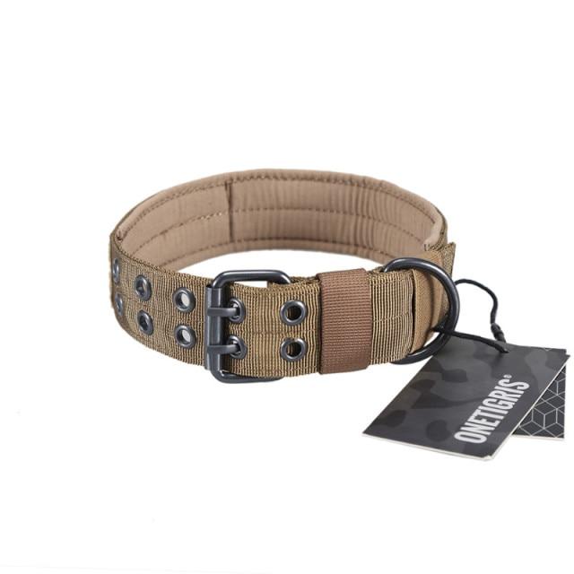 OneTigris Tactical Dog Collar with Metal Buckle and D-Ring - CHK-SHIELD | Outdoor Army - Tactical Gear Shop